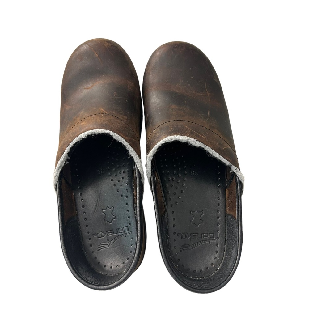 DANSKO Women’s Professional Clog Brown Leather Size 38 - Picture 9 of 14